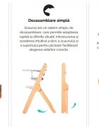 Kidnort Scaun de masa pentru copii multifunctional Drommer Green pliabil din lemn transformabil cu sezut reglabil pe 11 nivele de inaltime picioare antiderapante cu pernuta inclusa capacitate maxim admisa 75 kg