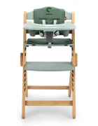 Kidnort Scaun de masa pentru copii multifunctional Drommer Green pliabil din lemn transformabil cu sezut reglabil pe 11 nivele de inaltime picioare antiderapante cu pernuta inclusa capacitate maxim admisa 75 kg