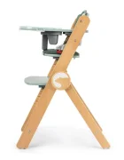 Kidnort Scaun de masa pentru copii multifunctional Drommer Green pliabil din lemn transformabil cu sezut reglabil pe 11 nivele de inaltime picioare antiderapante cu pernuta inclusa capacitate maxim admisa 75 kg