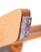 Kidnort Scaun de masa pentru copii multifunctional Drommer Grey pliabil din lemn transformabil cu sezut reglabil pe 11 nivele de inaltime picioare antiderapante cu pernuta inclusa capacitate maxim admisa 75 kg