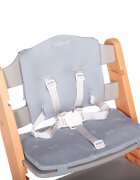Kidnort Scaun de masa pentru copii multifunctional Drommer Grey pliabil din lemn transformabil cu sezut reglabil pe 11 nivele de inaltime picioare antiderapante cu pernuta inclusa capacitate maxim admisa 75 kg