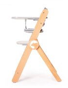 Kidnort Scaun de masa pentru copii multifunctional Drommer Grey pliabil din lemn transformabil cu sezut reglabil pe 11 nivele de inaltime picioare antiderapante cu pernuta inclusa capacitate maxim admisa 75 kg