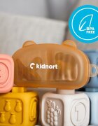 Kidnort Set 2 suzete din silicon Happling ortodontica si simetrica Sterilizabile cu orificii de ventilatie de la 0 la 18 luni fara BPA