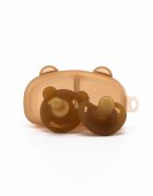 Kidnort Set 2 suzete din silicon Happling ortodontica si simetrica Sterilizabile cu orificii de ventilatie de la 0 la 18 luni fara BPA