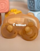 Kidnort Set 2 suzete din silicon Happling ortodontica si simetrica Sterilizabile cu orificii de ventilatie de la 0 la 18 luni fara BPA