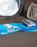 Kidnort Sticluta de apa din tritan pentru copii Bear sterilizabila pai moale din silicon cu bila gravitationala prevazuta cu snur reglabil capacitate 300 ml Brown