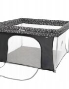 Kidnort Tarc de joaca pentru copii Snoen Dark Grey pliabil design modern si sigur acces mare cu fermoar actionat din exterior husa depozitare inclusa dimensiune 126.5 x 74.5 cm
