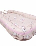 Kids Decor Baby Nest Ursuletul Martinica roz culcus bebelus pentru dormit reversibil multifunctional 100 x 60 cm