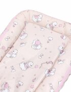 Kids Decor Baby Nest Ursuletul Martinica roz culcus bebelus pentru dormit reversibil multifunctional 100 x 60 cm