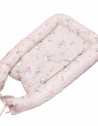 Kids Decor Baby Nest Ursuletul Martinica roz culcus bebelus pentru dormit reversibil multifunctional 100 x 60 cm