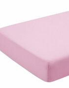 Kids Decor Cearceaf roz KidsDecor cu elastic din bumbac 95 x 52 cm