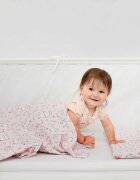 Kids Decor Lenjerie pat copii 3 piese Baby Bear Roz KidsDecor din bumbac 70x120 cm 75x100 cm