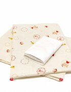 Kids Decor Lenjerie pat copii 4 piese Mici Indieni KidsDecor din bumbac 63x127 cm 110x125 cm