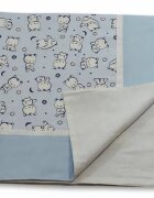 Kids Decor Paturica Baby Bear albastru KidsDecor cu spate finet 80x80 cm