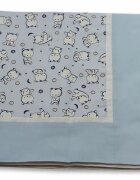 Kids Decor Paturica Baby Bear albastru KidsDecor cu spate finet 80x80 cm