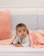 Kids Decor Paturica pufoasa de plus KidsDecor 100x120 cm din polyester Roz