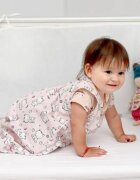Kids Decor Sac de dormit copii 1.5 tog Baby Bear roz din bumbac 110 cm