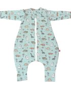 Kids Decor Sac de dormit cu picioruse 2 tog Dino Adventure 110 cm