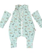 Kids Decor Sac de dormit cu picioruse 2 tog Dino Adventure 80 cm