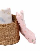 Kids Decor Set 2 scutece finet bebelusi KidsDecor The Bunnies and the Dreamy Sky 70x70 cm