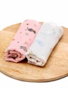Kids Decor Set 2 scutece finet bebelusi KidsDecor The Bunnies and the Dreamy Sky 70x70 cm