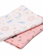 Kids Decor Set 2 scutece finet bebelusi KidsDecor The Bunnies and the Dreamy Sky 70x70 cm
