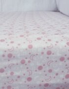 Kids Decor Set cearceafuri Pink Moon KidsDecor cu elastic din bumbac 60x107 cm