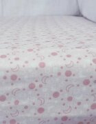 Kids Decor Set cearceafuri Pink Moon KidsDecor cu elastic din bumbac 63x127 cm