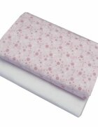 Kids Decor Set cearceafuri Pink Moon KidsDecor cu elastic din bumbac 63x127 cm