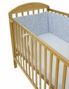 Kids Decor Set protectii patut din bumbac 60x120 cm Baby Bear albastru KidsDecor