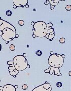 Kids Decor Set protectii patut din bumbac 60x120 cm Baby Bear albastru KidsDecor