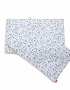 Kids Decor Set protectii patut din bumbac 60x120 cm Baby Bear albastru KidsDecor