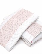 Kids Decor Set protectii patut din bumbac KidsDecor Pink Ducks 60x120 cm