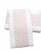 Kids Decor Set protectii patut din bumbac KidsDecor Pink Ducks 60x120 cm