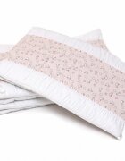 Kids Decor Set protectii patut din bumbac KidsDecor Pink Ducks 60x120 cm