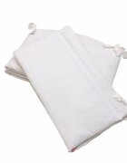 Kids Decor Set protectii patut KidsDecor alb cu dantela din bumbac 60x120 cm
