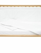 Kids Decor Set protectii patut KidsDecor alb cu dantela din bumbac 60x120 cm
