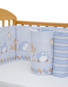 Kids Decor Set protectii patut Odette Blue din bumbac 50x100 cm