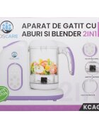 KidsCare Aparat de gatit cu aburi si functie de blender 2 in 1