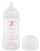 KidsCare Biberon din sticla borosilicat 240 ml cu tetina din silicon