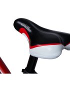 KidsCare Bicicleta pentru copii 2-4 ani HappyCycles 12 inch cu roti ajutatoare si frane pe disc rosu