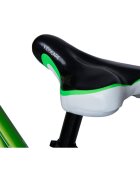 KidsCare Bicicleta pentru copii 2-4 ani HappyCycles 12 inch cu roti ajutatoare si frane pe disc verde
