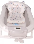 KidsCare Cadita pliabila Gri cu suport metalic termometru perna reductor jucarii protectie cap cana pliabila
