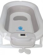 KidsCare Cadita pliabila Gri cu suport metalic termometru perna reductor jucarii protectie cap cana pliabila