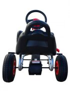 KidsCare Kart cu pedale pentru copii A05 rosu 3-6 ani roti gonflabile