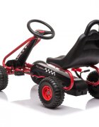 KidsCare Kart cu pedale pentru copii G201 albastru 3-6 ani scaun reglabil