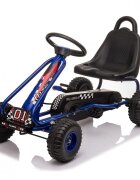 KidsCare Kart cu pedale pentru copii G201 albastru 3-6 ani scaun reglabil