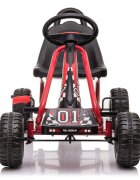 KidsCare Kart cu pedale pentru copii G201 rosu 3-6 ani scaun reglabil