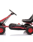 KidsCare Kart cu pedale pentru copii G201 rosu 3-6 ani scaun reglabil