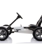 KidsCare Kart cu pedale si roti gonflabile Corssa Alb